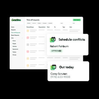 Crewhero app workflow screenshots