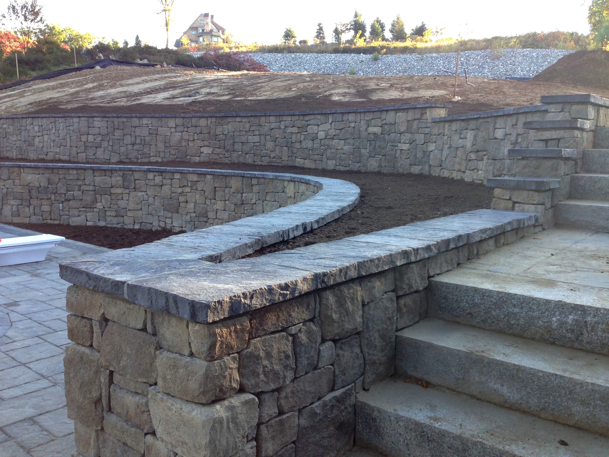 North Point Outdoors retaining walls and steps photos