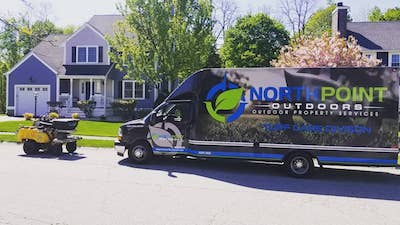 North Point Outdoors van and equipment